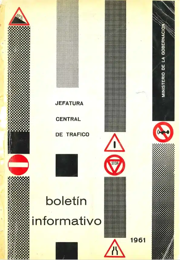 portada anuario estadístico 1962 jefatura central de tráfico dgt
