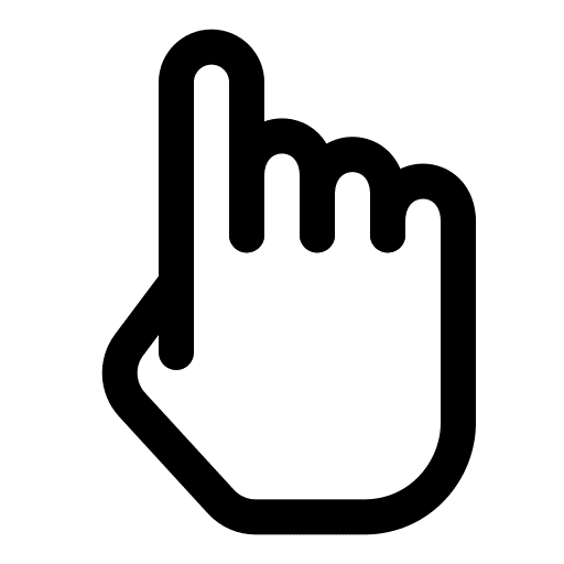 9042798 one finger select hand gesture icon