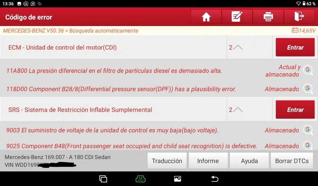 codigos de error diagnosis electronica coche