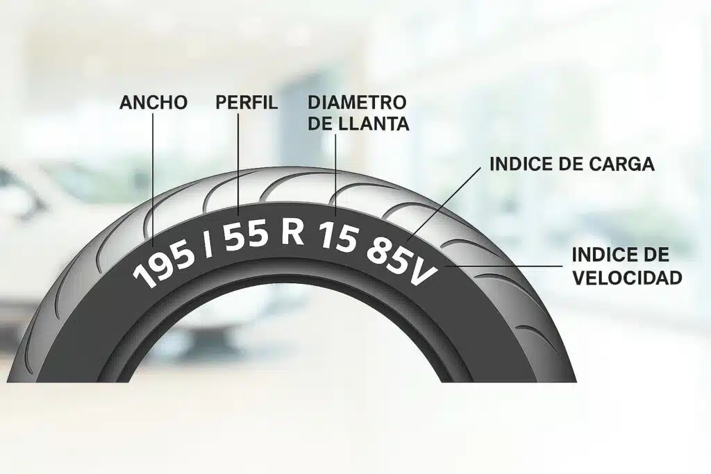 Cómo se leen los neumáticos